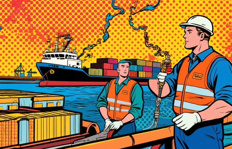 Visual representation of 703 schepen vertraagd door loodsacties