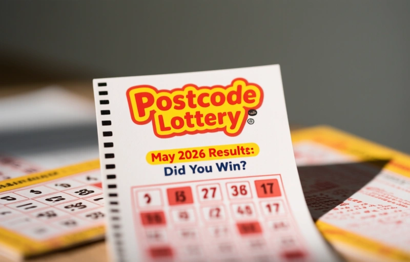 Visual representation of Postcode Lottery May 2026 Results