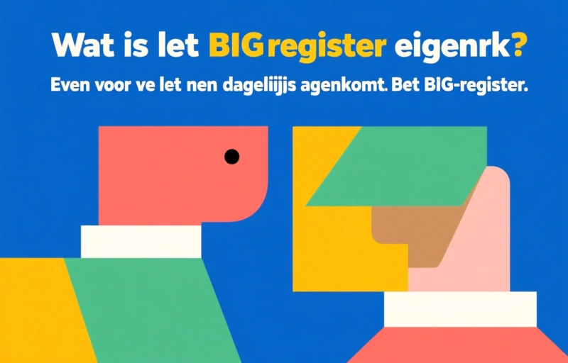 Visuele weergave van BIG-register uitbreiding