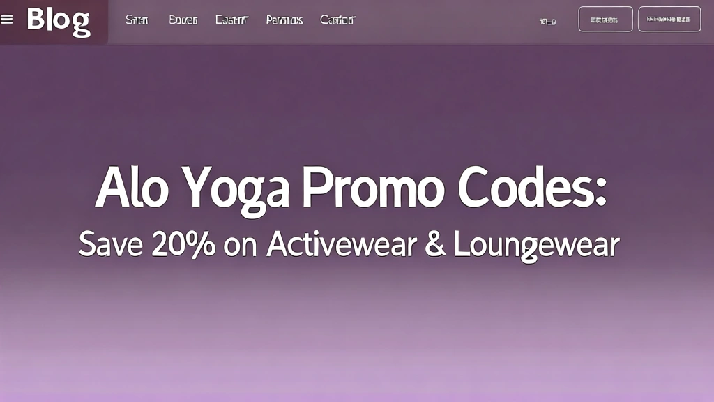 Alo Yoga Promo Codes: Save 20% on Activewear & Loungewear