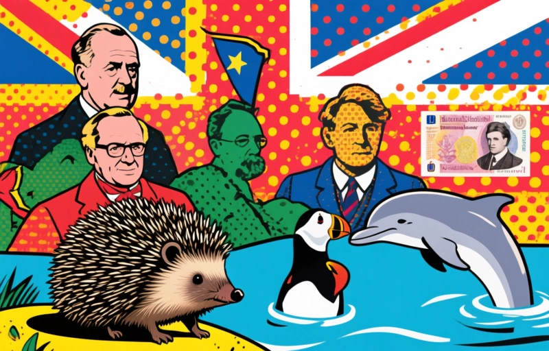 Wildlife Replaces Icons on Britain's New Banknotes