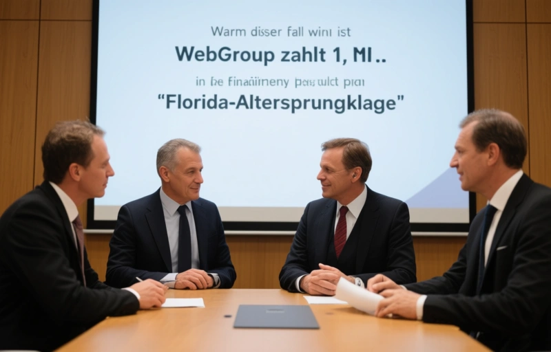 Visuelle Darstellung von WebGroup zahlt 1,1 Mio. Euro in Florida-Altersprüfungsklage