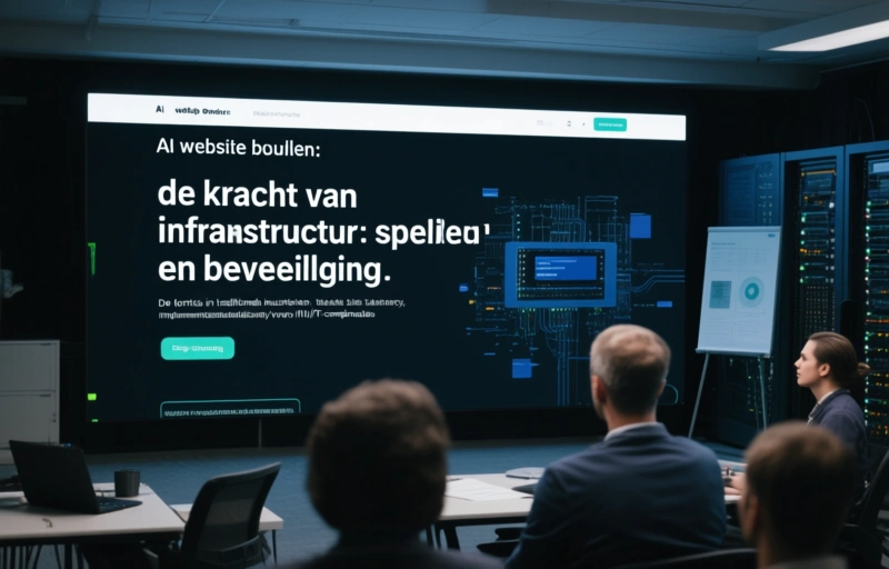 Visuele weergave van AI website bouwen