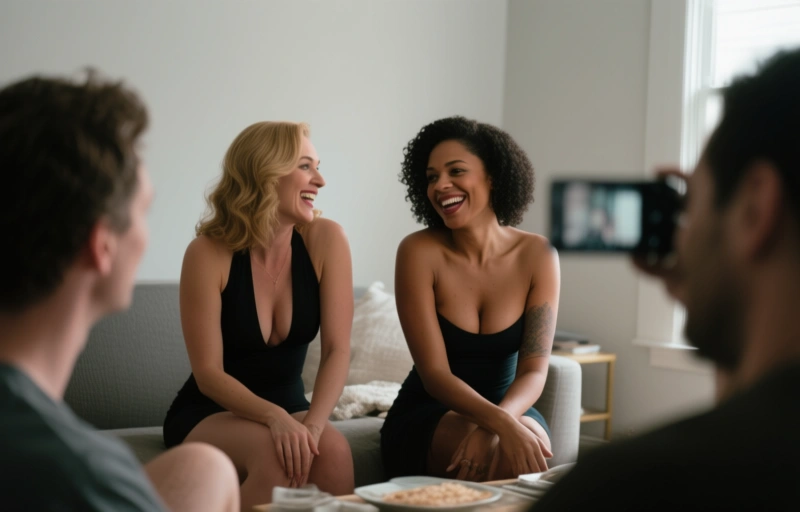 Ria Bentley and Stacy Lynn Heat Up in Trans Cougars in Heat