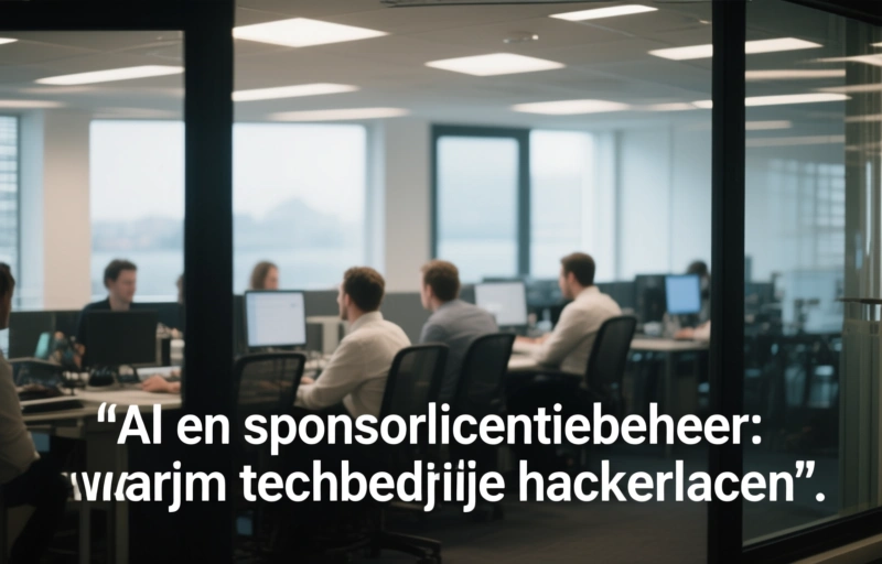 Visuele weergave van AI en sponsorlicentiebeheer