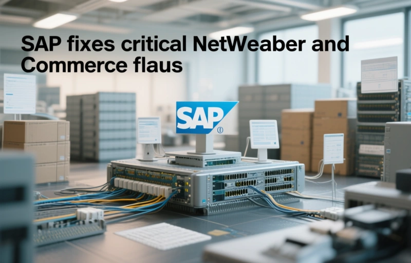 Visual representation of SAP fixes critical NetWeaver and Commerce flaws