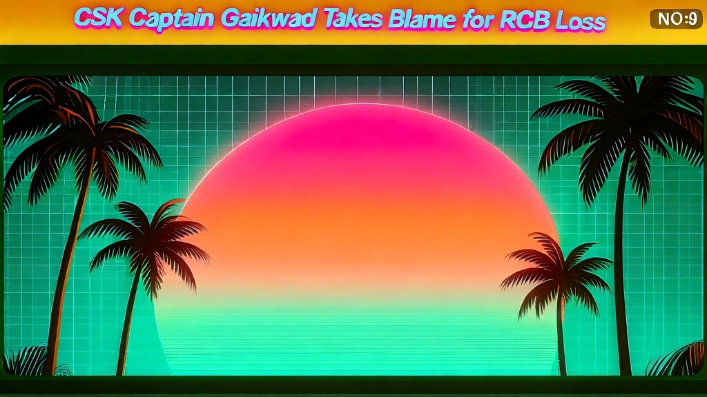 CSK Captain Gaikwad Takes Blame for RCB Loss