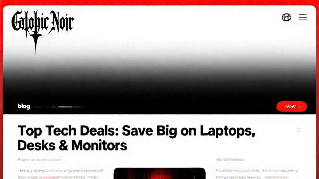 Top Tech Deals: Save Big on Laptops, Desks & Monitors