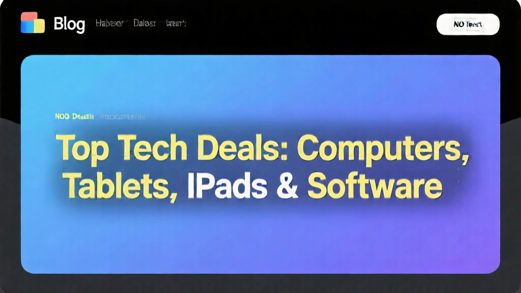 Top Tech Deals: Computers, Tablets, iPads & Software