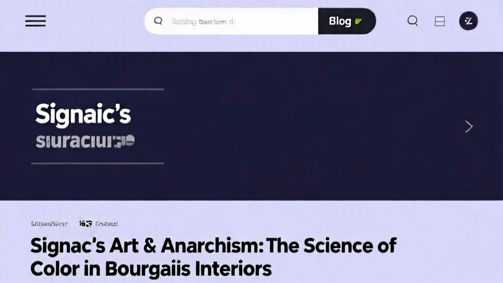 Signac's Art & Anarchism: The Science of Color in Bourgeois Interiors