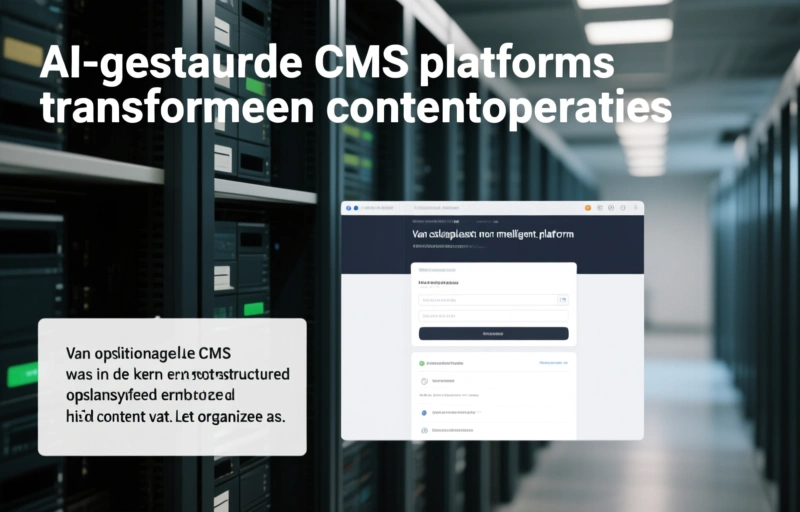 Visuele weergave van AI-gestuurde CMS-platforms transformeren contentoperaties