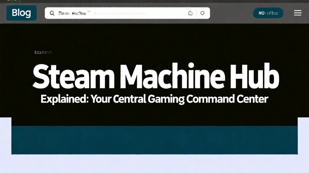 Steam Machine Hub Explained: Your Central Gaming Command Center