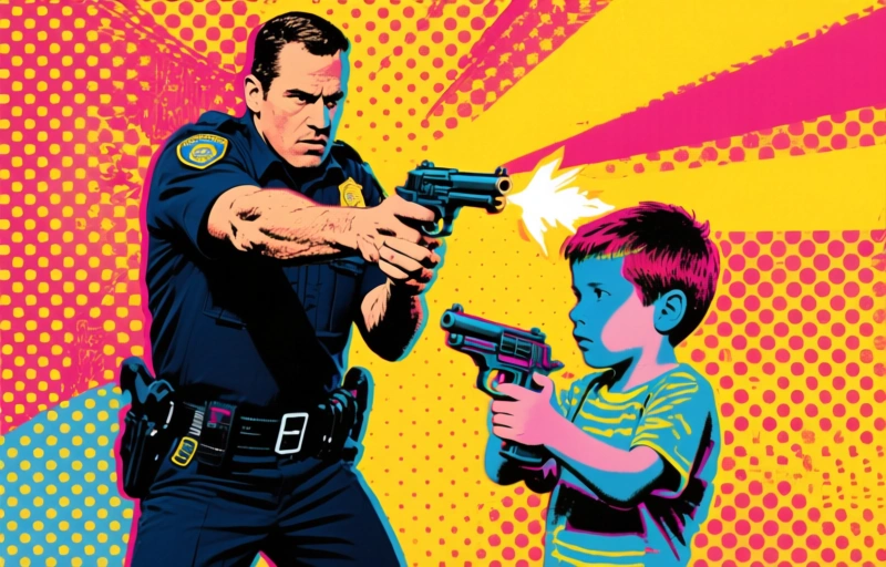 Vídeo policial: hombre amenaza a niño antes de disparos en Las Vegas