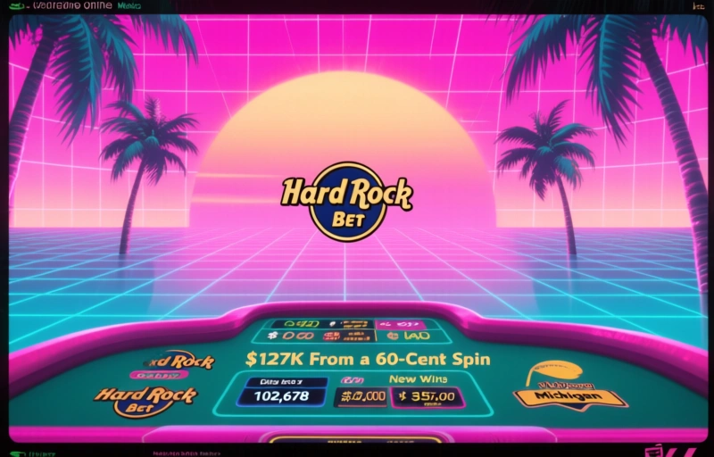 Hard Rock Bet Player Lands $127k From a 60-Cent Spin
