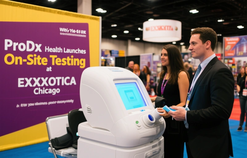Visual representation of ProDx Health Launches On-Site Testing at EXXXOTICA Chicago