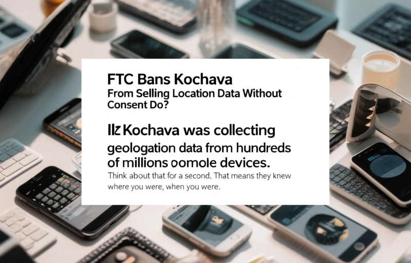 Visual representation of FTC Bans Kochava From Selling Location Data Without Consent