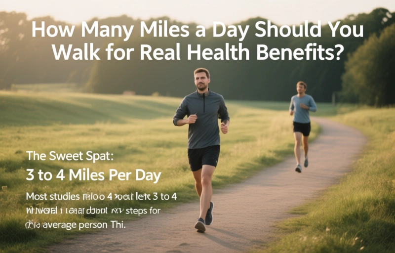 Visual representation of How Many Miles a Day Should You Walk for Real Health Benefits?