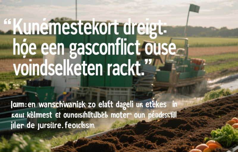 Visuele weergave van Kunstmesttekort dreigt