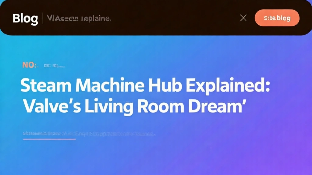 Steam Machine Hub Explained: Valve's Living Room Dream