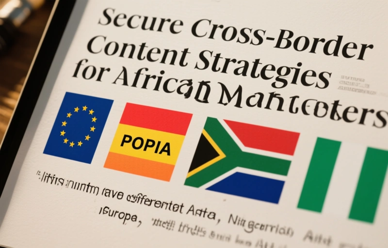 Visual representation of Secure Cross-Border Content Strategies for African Marketers