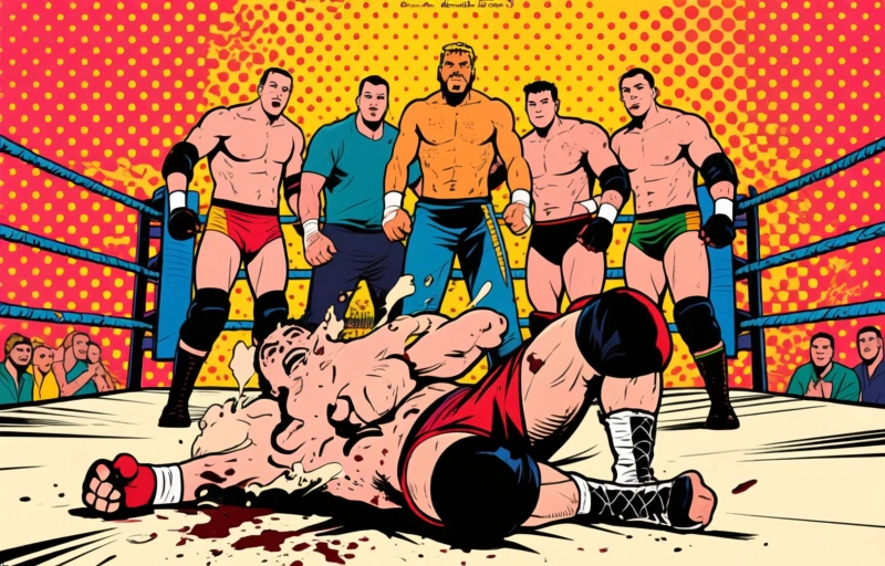 Representación visual de Cuatro luchadores hospitalizados tras UFC Vegas 115