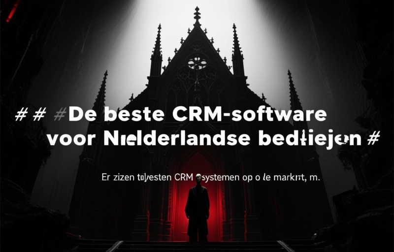 Visuele weergave van Beste CRM software Nederland
