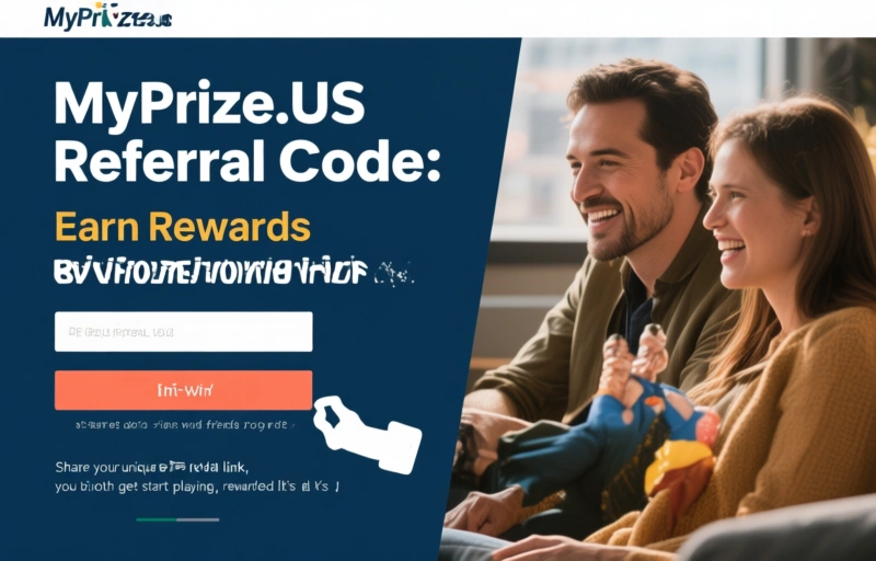 Visual representation of MyPrize.US Referral Code
