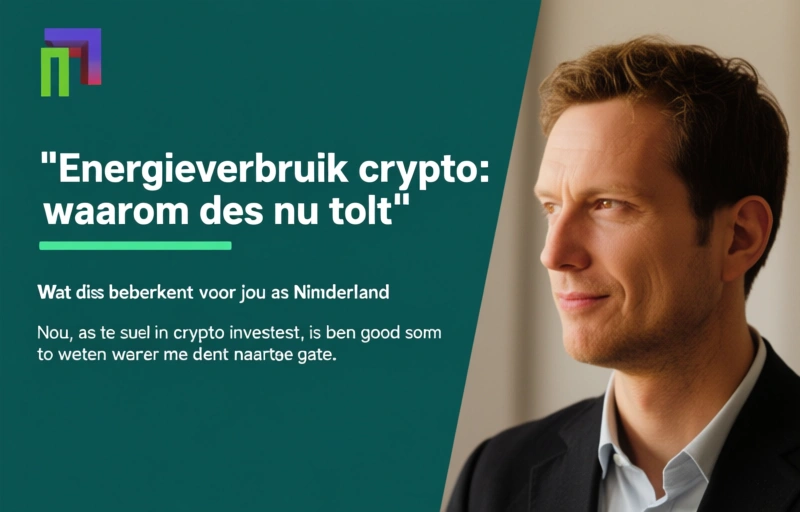Visuele weergave van Energieverbruik crypto