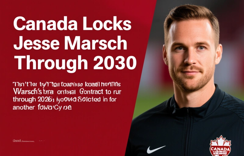 Visual representation of Canada Locks Jesse Marsch Through 2030 for World Cup Push