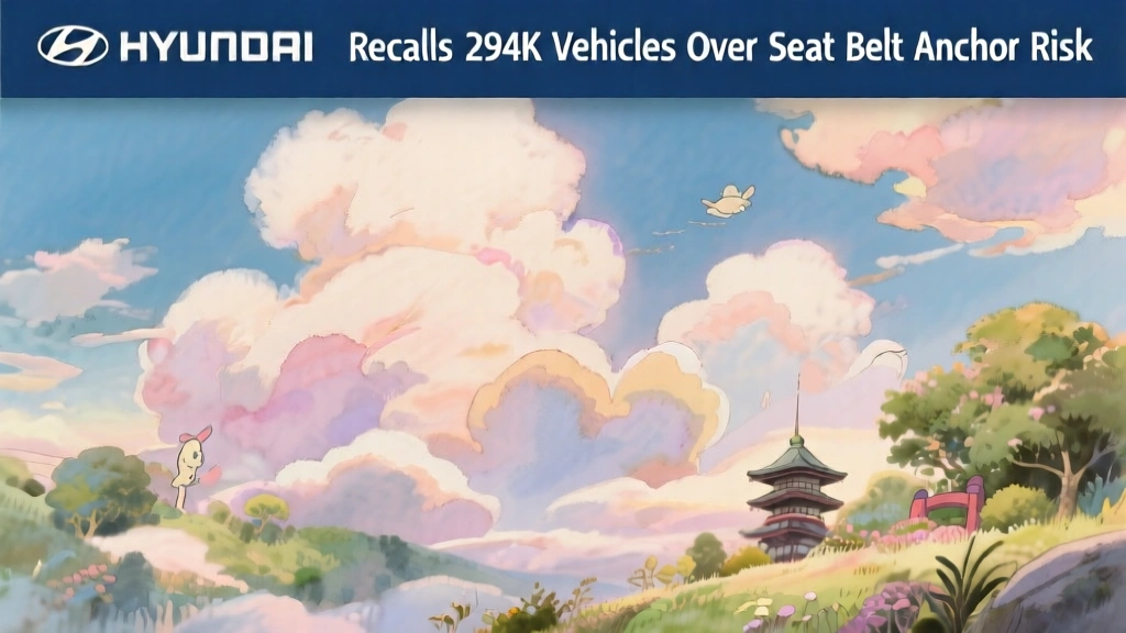 Hyundai Recalls 294K Vehicles Over Seat Belt Anchor Risk