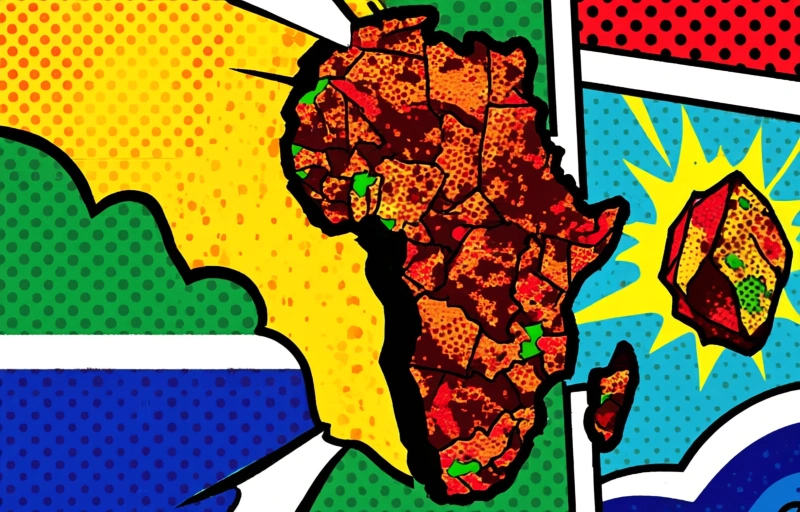 Visuele weergave van Afrikaanse Mijnbouw