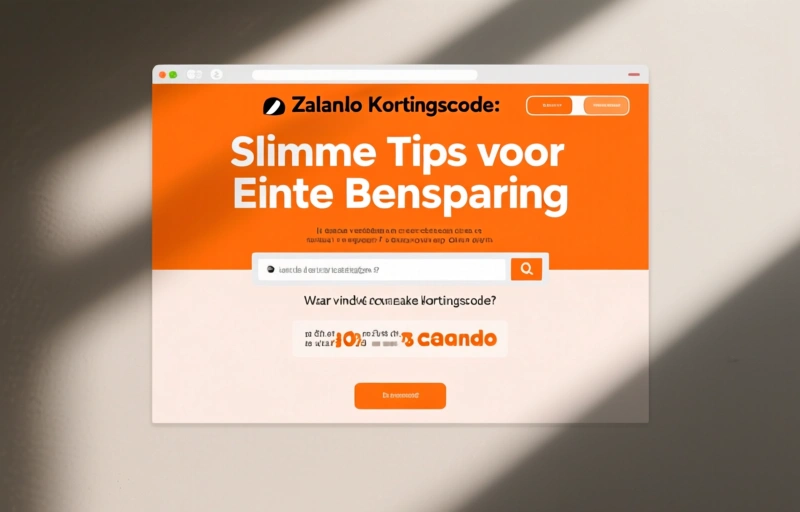 Visuele weergave van Zalando Kortingscode