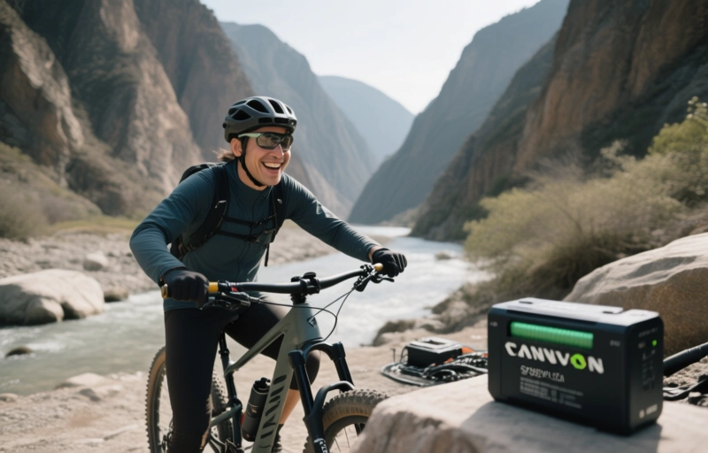 Canyon Spectral:ON 800Wh Battery Range Test