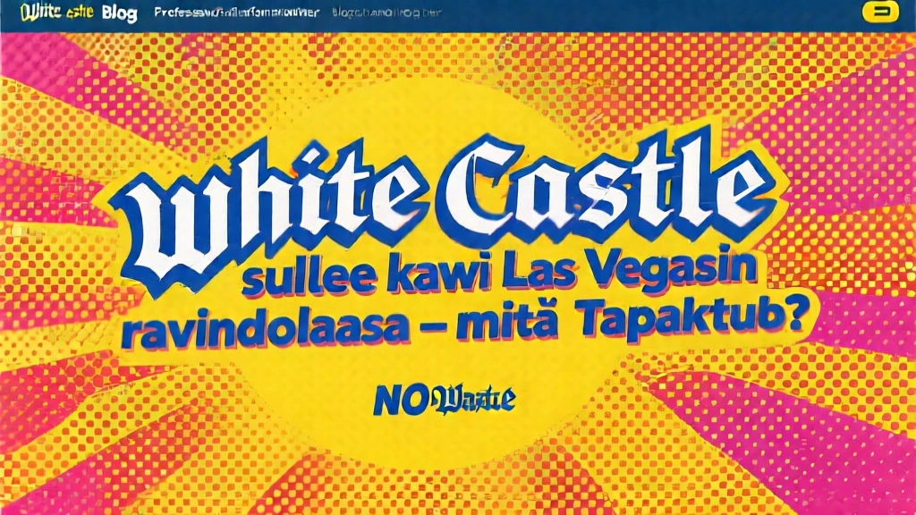 White Castle sulkee kaksi Las Vegasin ravintolaansa – mitä tapahtuu?