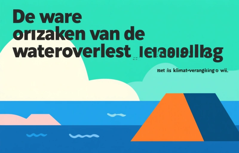 Visuele weergave van Oorzaken van overstromingen in Limburg