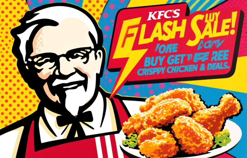 KFC's Flash Sale: Buy One Get One Free Crispy Chicken & More Deals