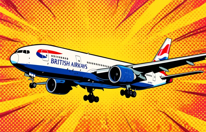 Visual representation of Avión de British Airways pierde llanta al despegar de Las Vegas