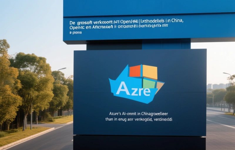Visuele weergave van Microsoft verkoopt OpenAI-modellen in China, OpenAI en Anthropic niet