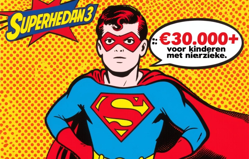 Superhelden 3: €30.000+ voor kinderen met nierziekte