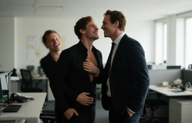 Joe Vanni und Matt Parker: Heisser Büro-Sex bei Naked Sword