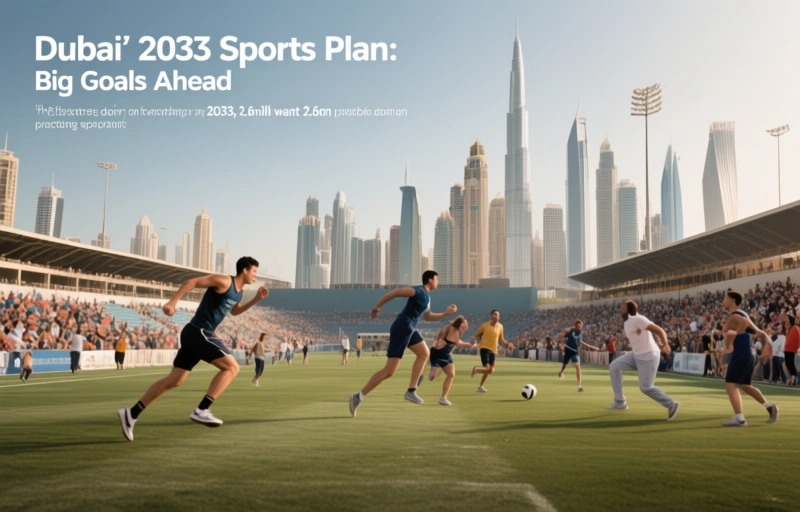 Visual representation of Dubai's 2033 Sports Plan