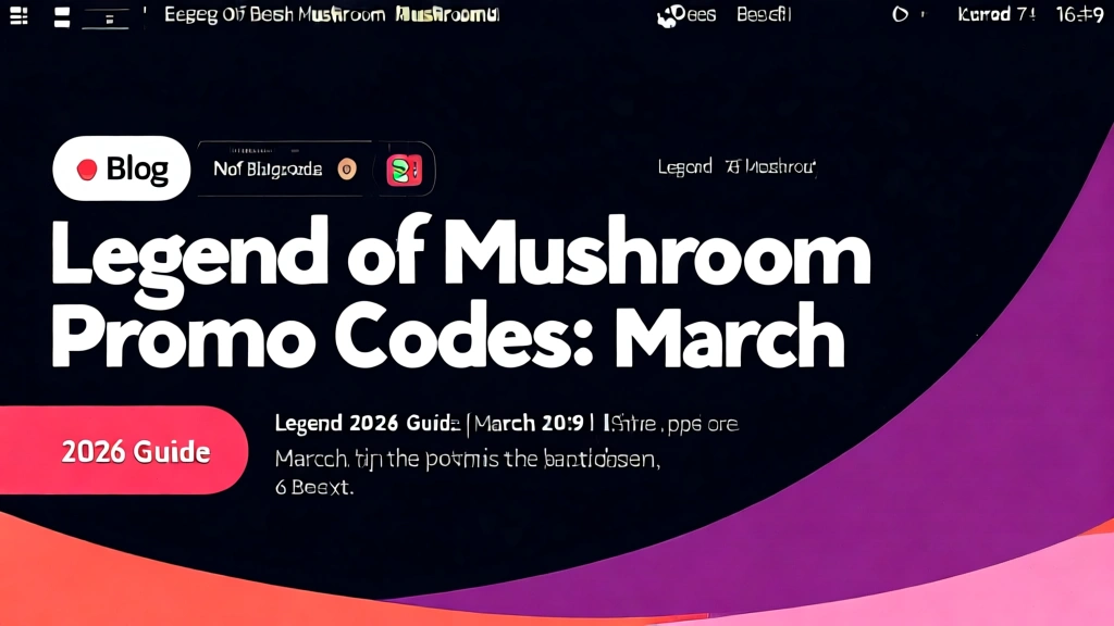 Legend of Mushroom Promo Codes: March 2026 Guide