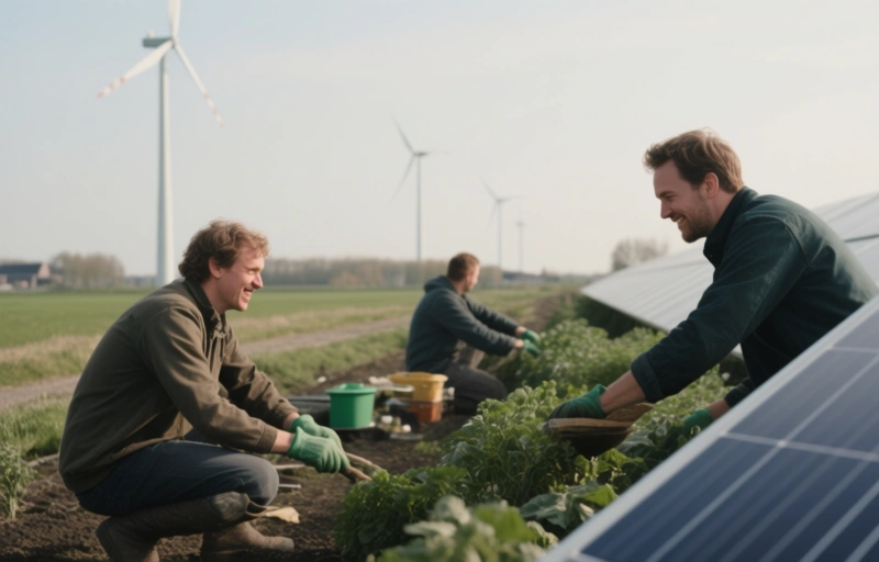 Hernieuwbare energie in Nederland groeit met 11% in 2025