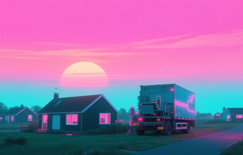 Visuele weergave van Tom koopt vliegtuig voor boodschappen in afgelegen gebied