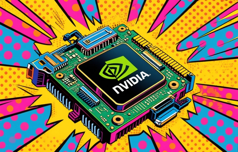 Visuele weergave van Nvidia-winst