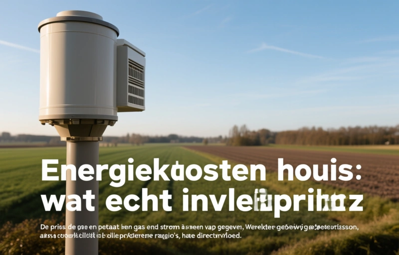 Visuele weergave van Energiekosten thuis