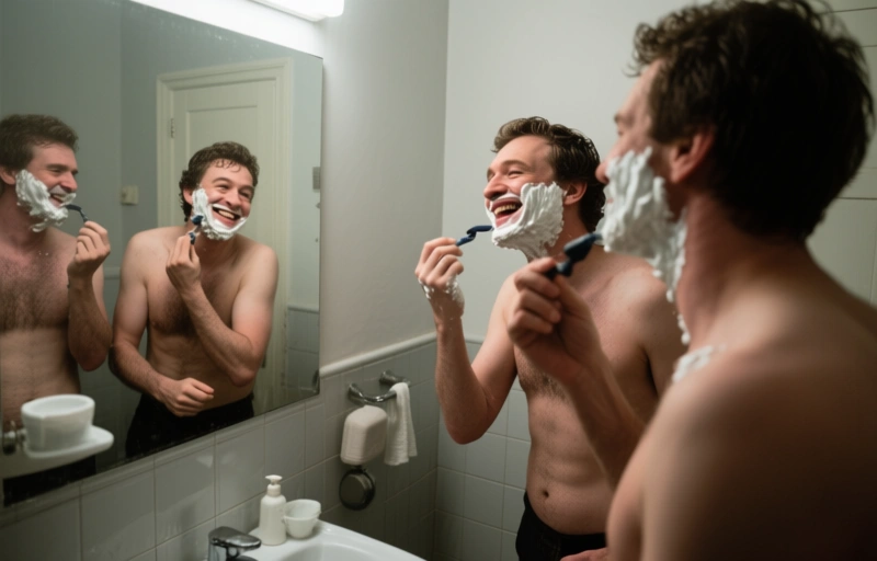 Eddie Patrick und Jacob King: Eine heiße Rasur bei Family Dick