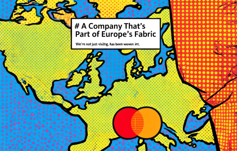 Visual representation of Mastercard's European Commitment