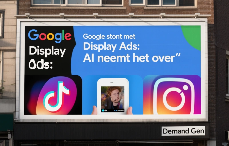 Visuele weergave van Google stopt met Display Ads