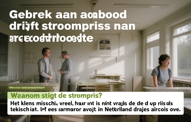 Visuele weergave van Gebrek aan aanbod drijft stroomprijs naar recordhoogte